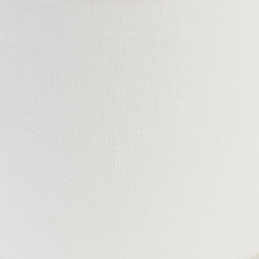 Abażur z bawełny biały | 18/18/14