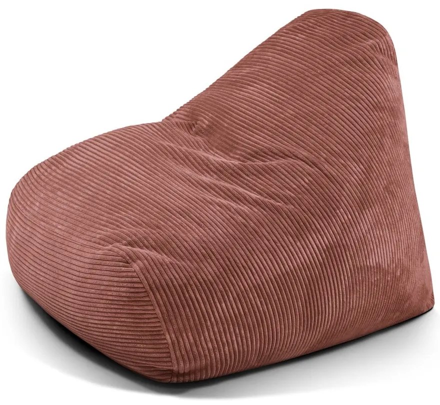 Ceglasty sztruksowy worek do siedzenia Snug 100 – SLOWDOWN