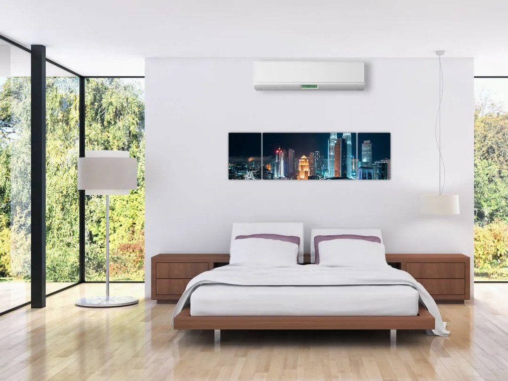 Obraz - Noc w Kuala Lumpur (170x50 cm)