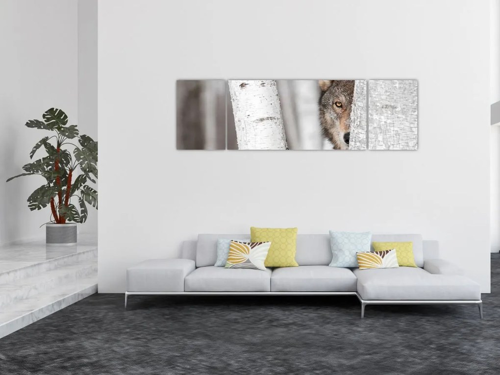 Obraz - Wilk (170x50 cm)