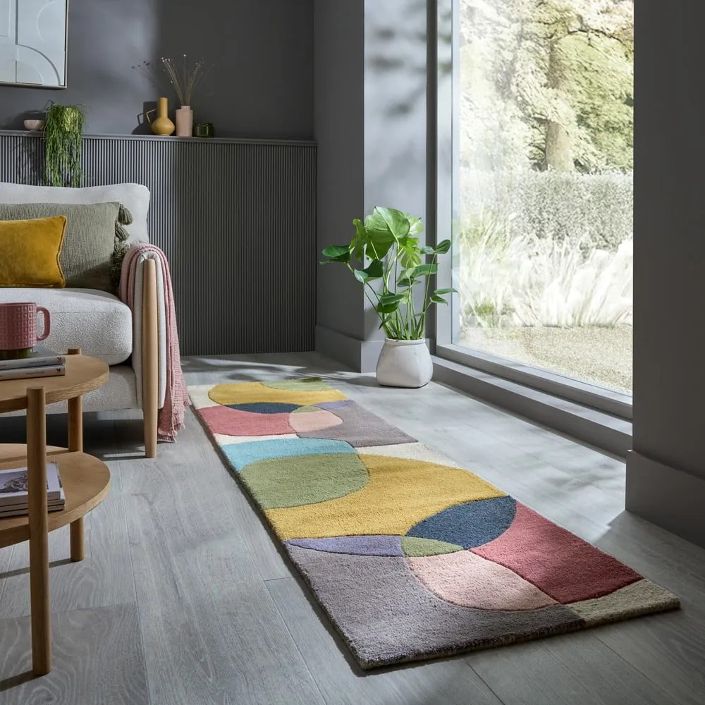 Wełniany chodnik tkany ręcznie 60x230 cm Glow Multi – Flair Rugs