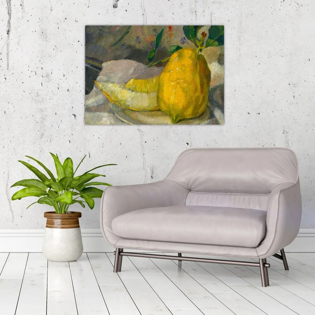 Obraz - French 19th Century, Melon and Lemon, reprodukcje (70x50 cm)