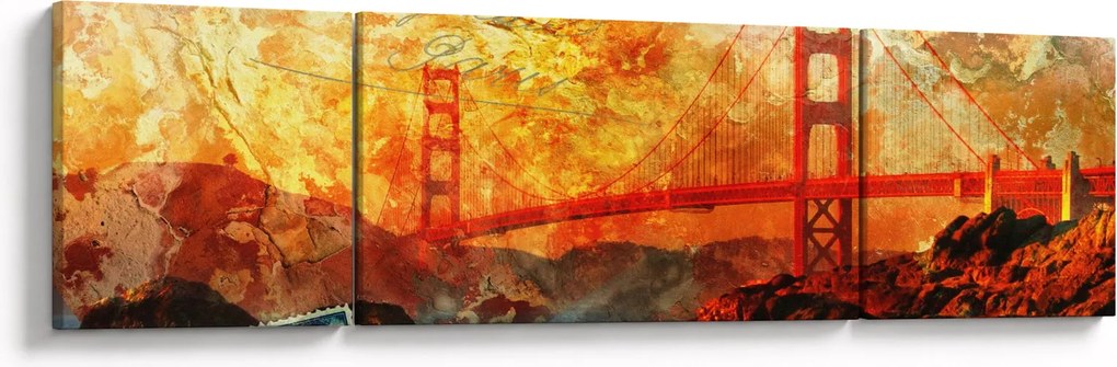 Obraz - Golden Gate, San Francisco, Kalifornia (170x50 cm)