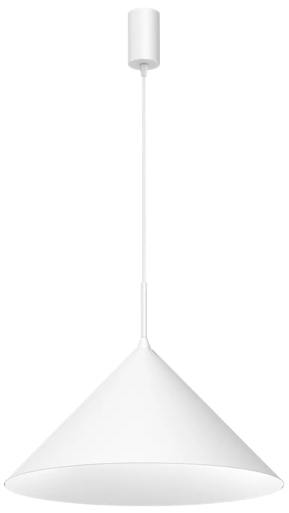 Lampa wisząca CAPITAL WHITE Ø46cm 1xGX53, biała trójkąt, pojedyncza