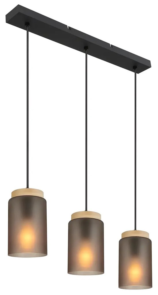 LAMPA SUFITOWA WISZĄCA APP1812-3CP Frosted Grey