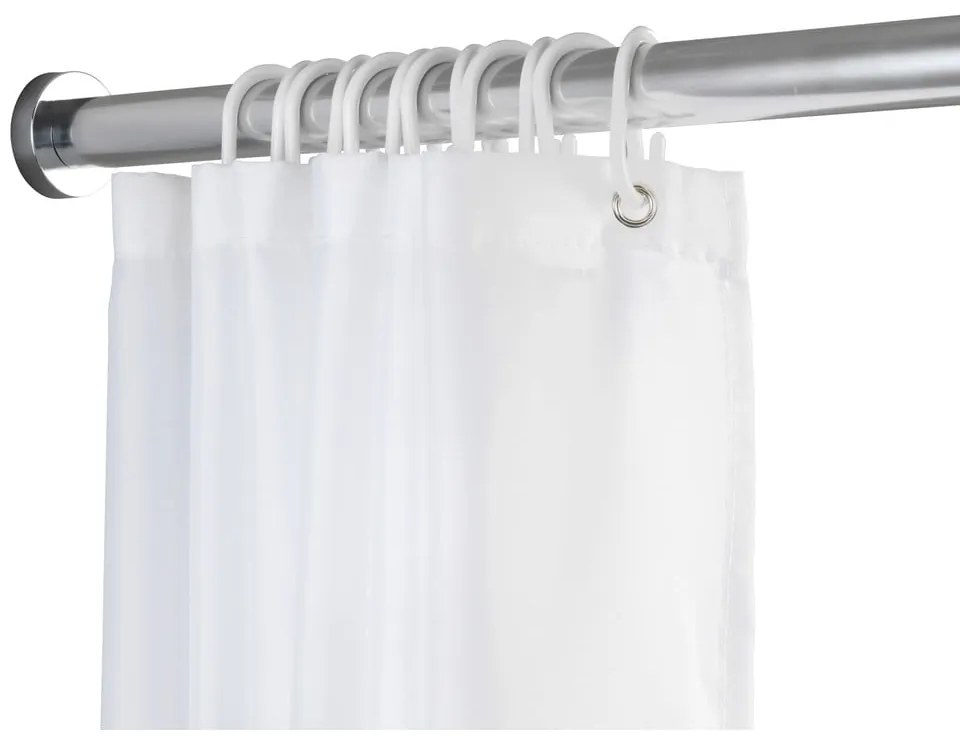 Drążek teleskopowy w kolorze srebra do łazienki Wenko Luz, dł. 110-185 cm