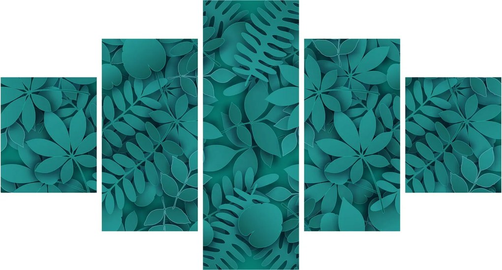 Obraz liści (125x70 cm)