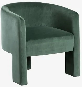 Fotel Tapicerowany Xastru Aksamitny Jungle Green - Sklum