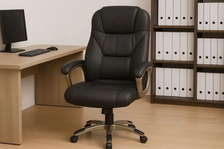 Biurowy Fotel Obrotowy Ciemny Popiel K3-T48