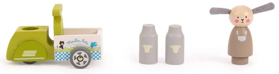 Drewniana zabawka Milk Delivery – Moulin Roty