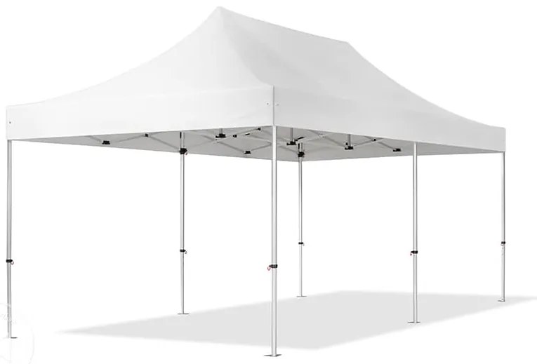 TOOLPORT 3x6 m Namiot Ekspresowy PROFESSIONAL Alu 40 mm, ze ścianami bocznymi, bez okien, biały - (578688)