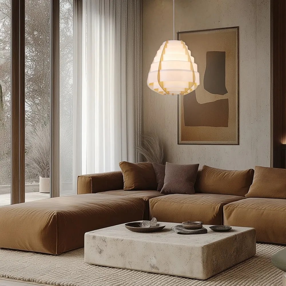 Biała lampa wisząca Nagoja – Candellux Lighting