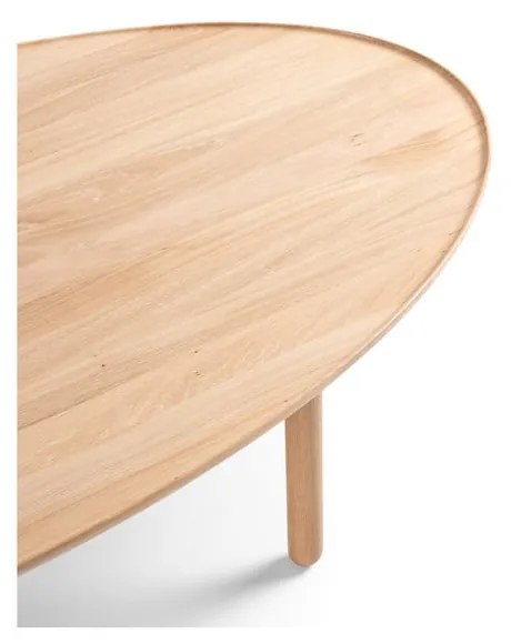 Naturalny stolik z drewna dębowego 65x120 cm Mu – Gazzda