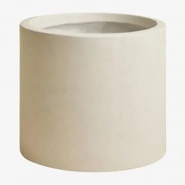 Donica Zewnętrzna Z Cementu Aurevi Ø35 Cm & Biały - Sklum