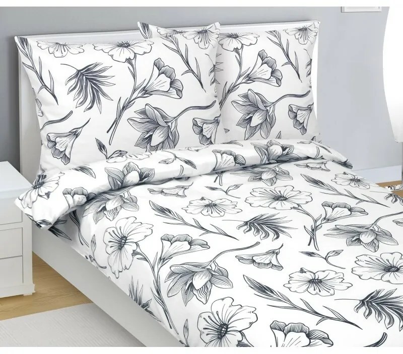 Bellatex Pościel flanelowa Hibiskus, 140 x 200 cm, 70 x 90 cm