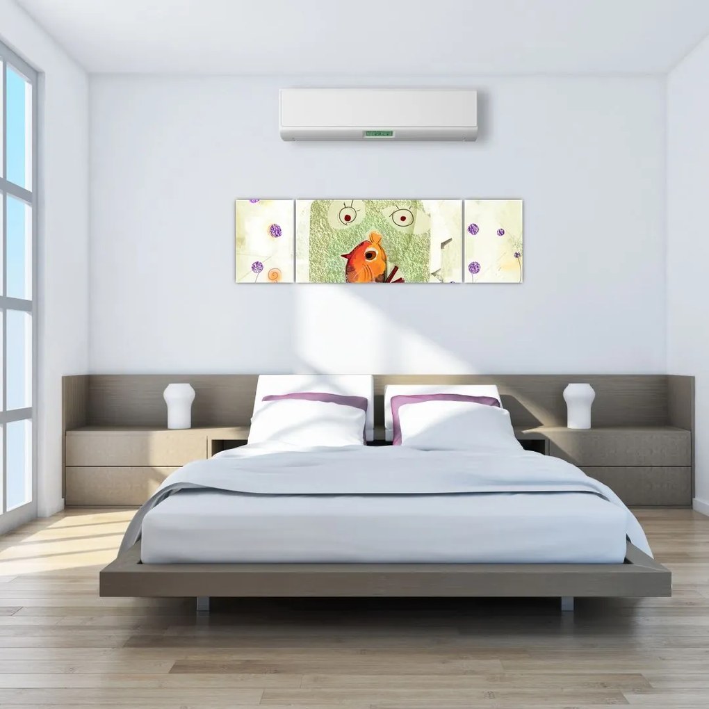 Obraz- Dusza ptaka (170x50 cm)