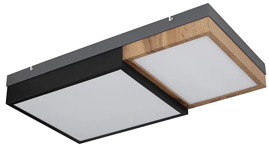 Globo 67286-30 - Plafon LED GUNDI LED/30W/230V brązowy/czarny