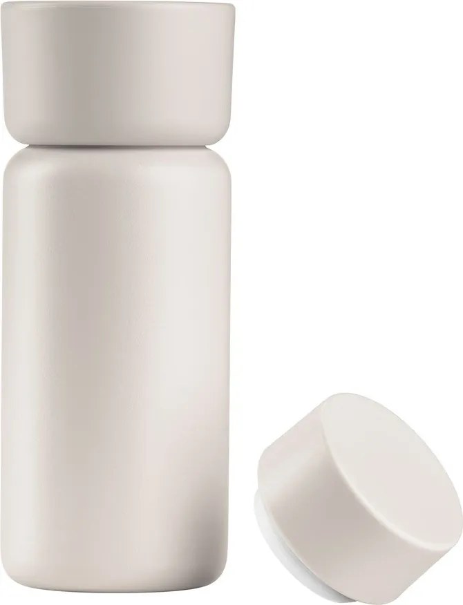 Beżowy kubek termiczny ze stali nierdzewnej 400 ml Singles – Zone