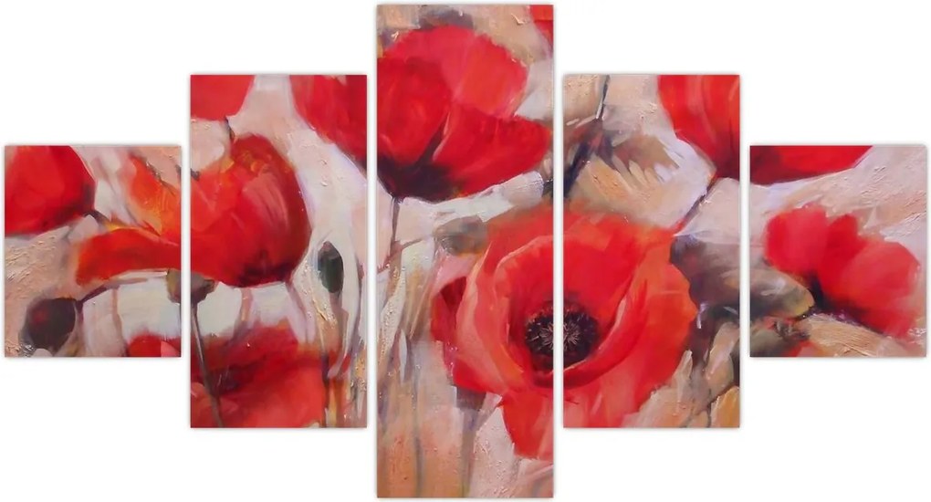 Obraz - Wilcze maki (125x70 cm)