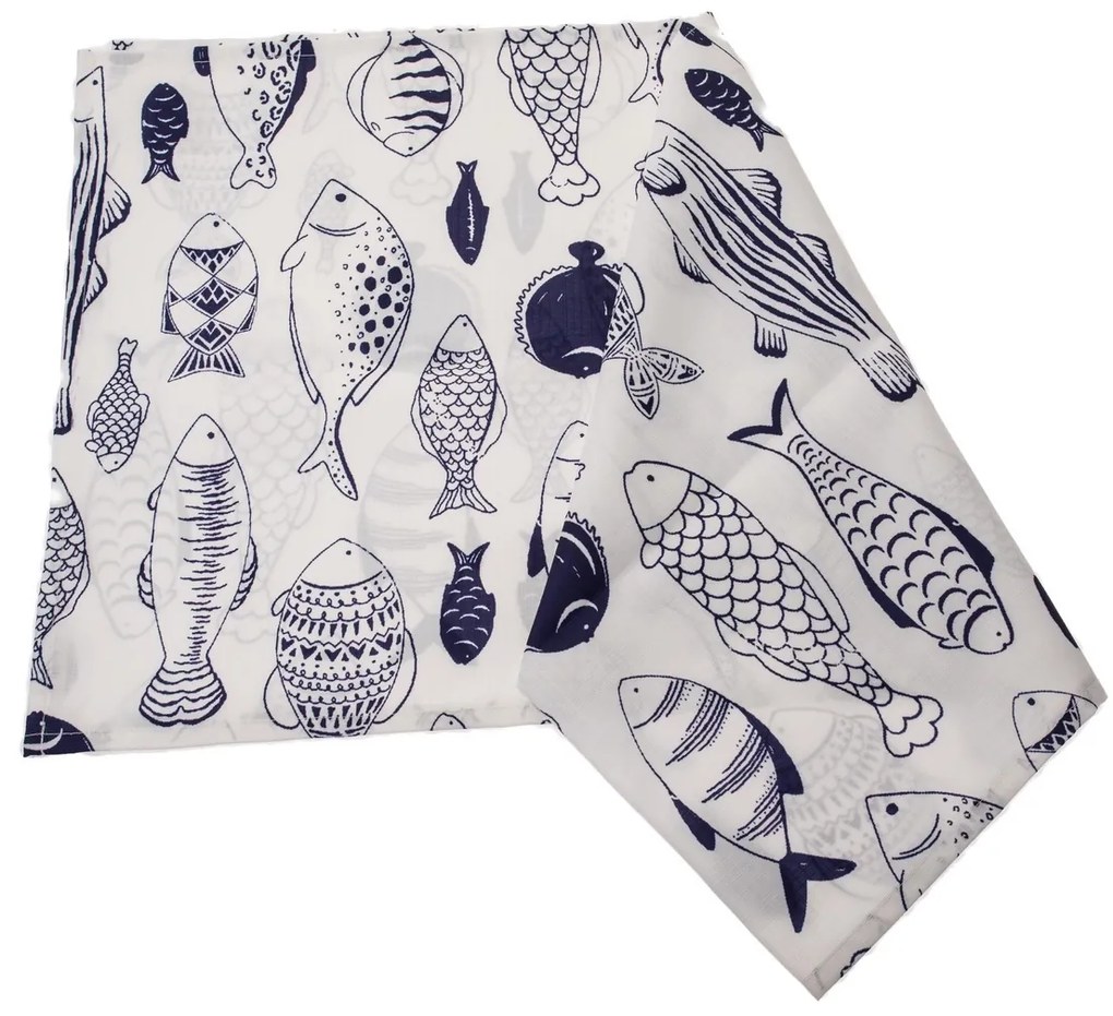 Bieżnik wodoodporny Ryby, 40 x 140 cm