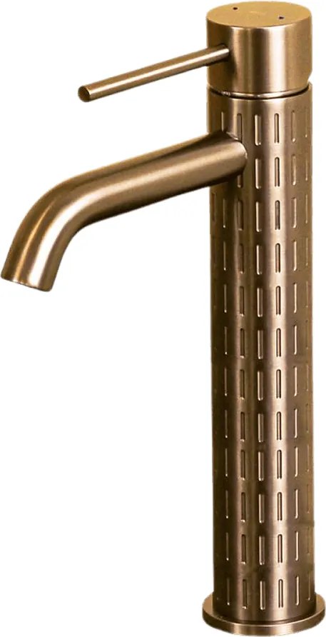 Architek bateria miedziana umywalkowa wysoka szczotkowanej miedzi - Essebagno