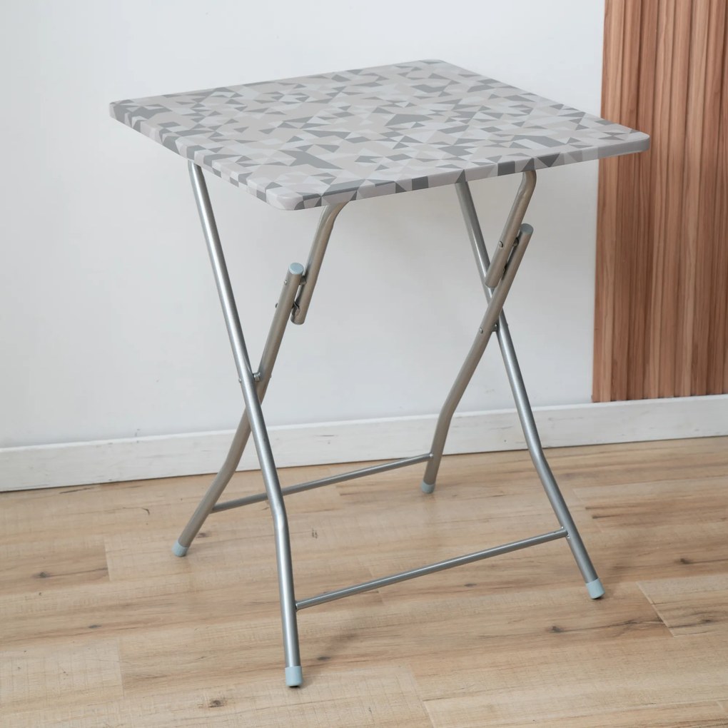 Stolik turystyczny Flower Silver 60 x 60 cm PATIO
