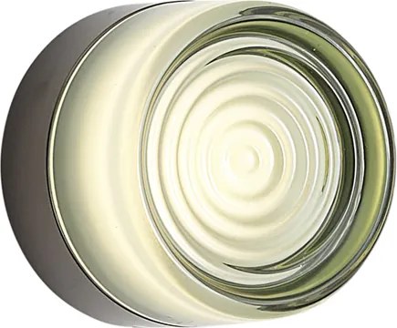 Designerski kinkiet czarny ze szkłem jasnozielonym IP44 - Michele