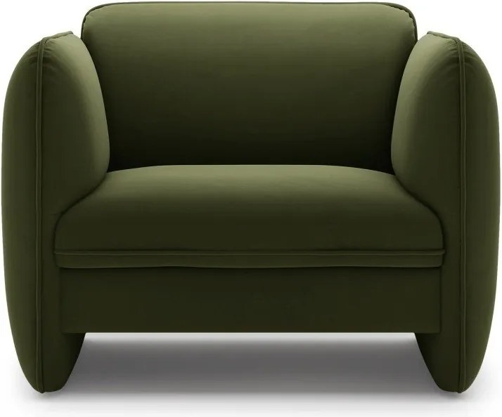 Zielony aksamitny fotel Georgia – Micadoni