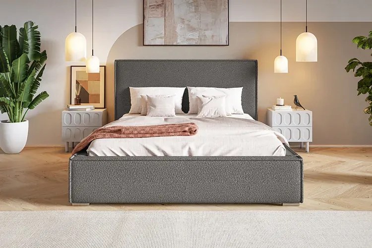 Dwuosobowe łóżko z pojemnikiem 140x200 Mensis 3X - 36 kolorów