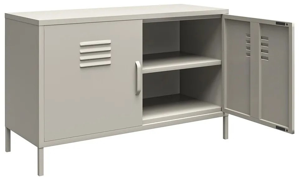 Kremowa metalowa szafka 100x64 cm Bradford – Støraa