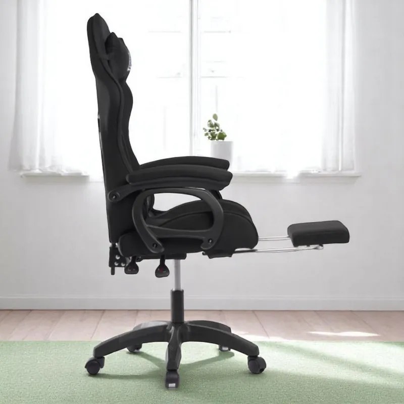 Czarny fotel gamingowy SNAKE