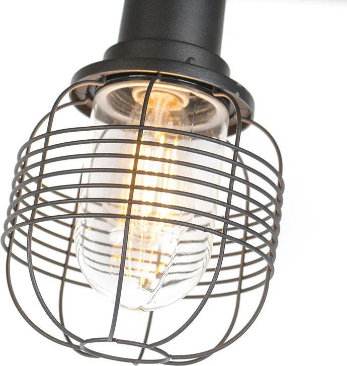 Inteligentna lampa zewnętrzna czarna 3-punktowa IP44 z WiFi ST64 - Guardado