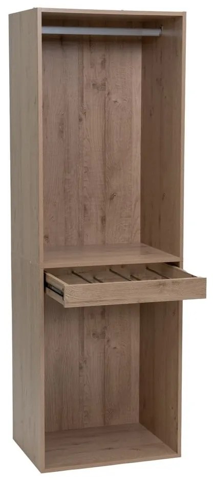 Otwarta szafa modułowa w dekorze dębu w naturalnym kolorze 60x180x45 cm Modular – Casa Selección