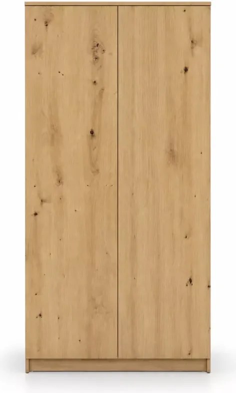 Duża szafa na ubrania Sandra 90 cm z półkami