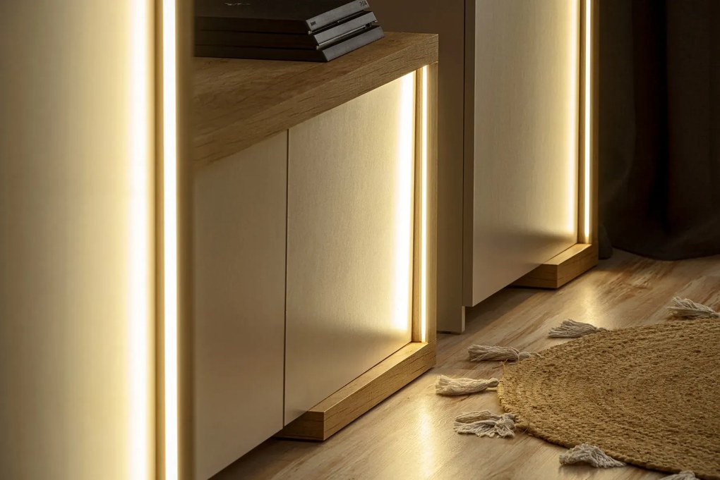 Szafka RTV DASAR 180 dąb artisan/kaszmir FURNIVAL