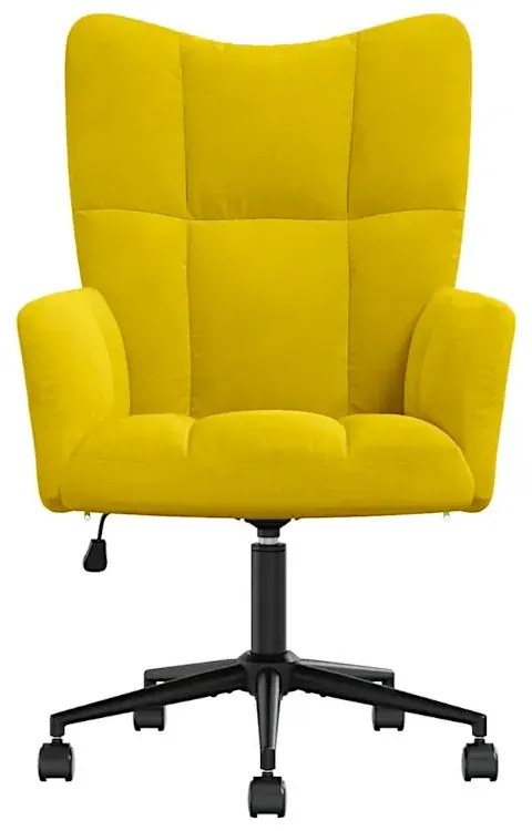 Fotel Do Biurka Glamour Musztardowy F9-K49