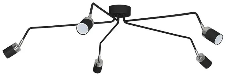 Czarny nowoczesny żyrandol - 8X K475 R1-W23