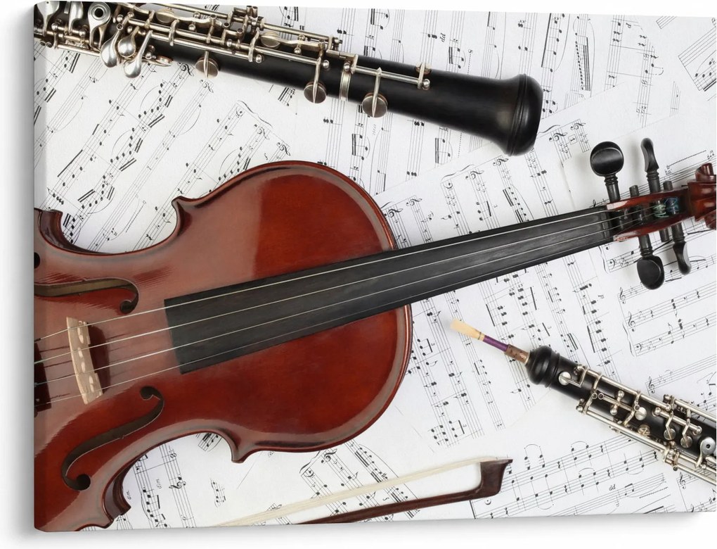 Obraz - Instrumenty muzyczne (70x50 cm)