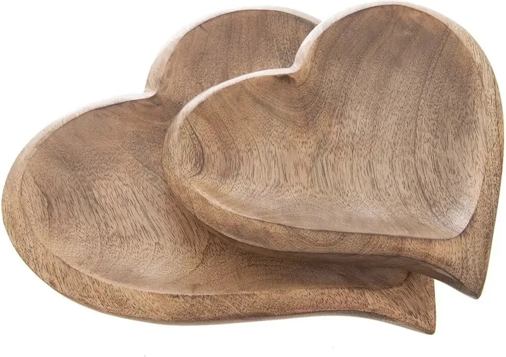 Orion Drewniana taca Mango Heart 20 x 20 cm, S