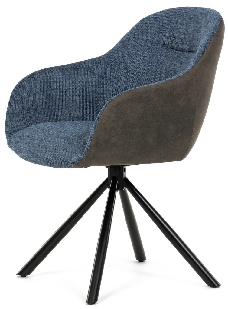 Zestaw krzeseł obiadowych z mechanizmem powrotnymDCH-Y1143 BLUE2, 2 szt.