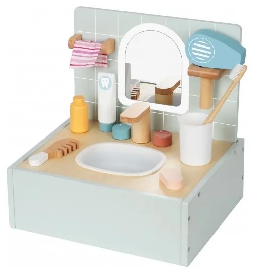 Tooky toy toilet bathroom toaleta drewniana łazienka z akcesoriami