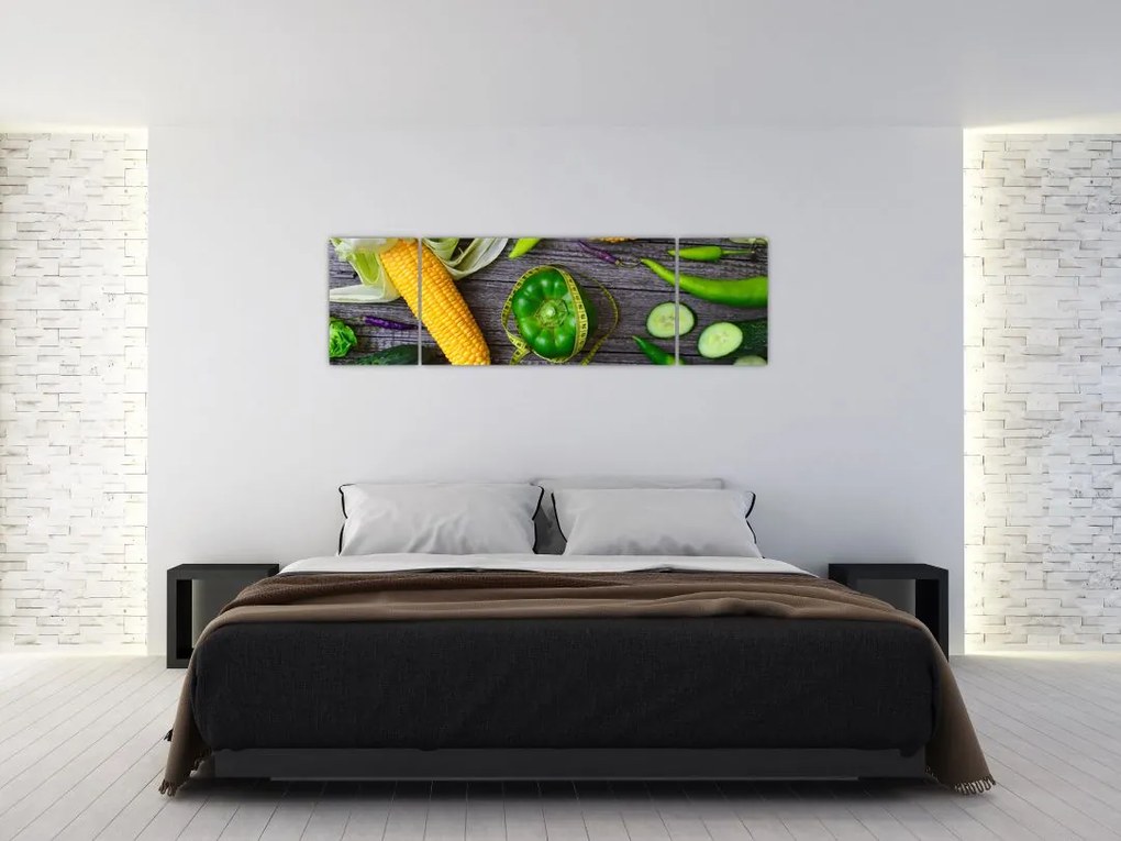 Obraz z warzywami (170x50 cm)
