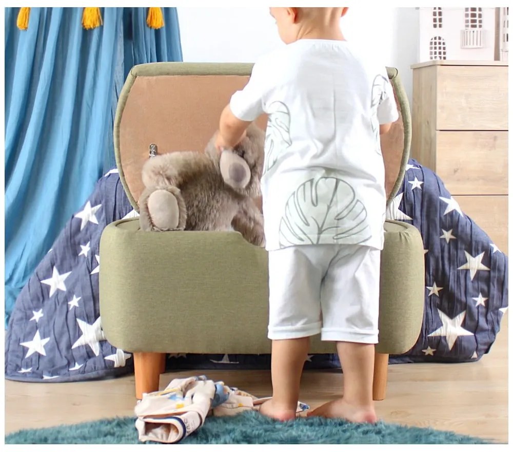 Jasnozielona ławka dziecięca Moouv – Hanah Home