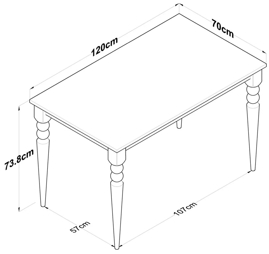 Stół do jadalni JA Walnut Pine