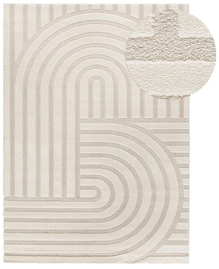 Kremowy dywan 120x170 cm Snowy – Universal