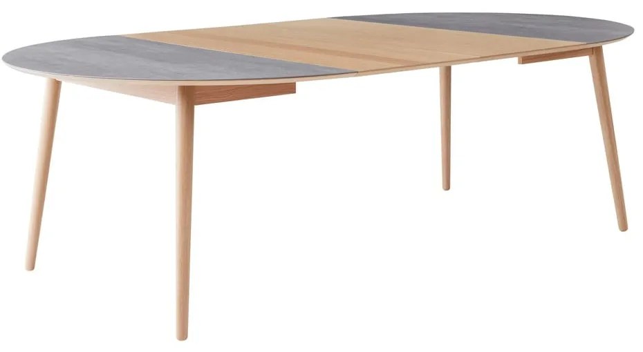 Okrągły rozkładany stół z dodatkowym blatem z ceramicznym blatem ø 135 cm Meza – Hammel Furniture