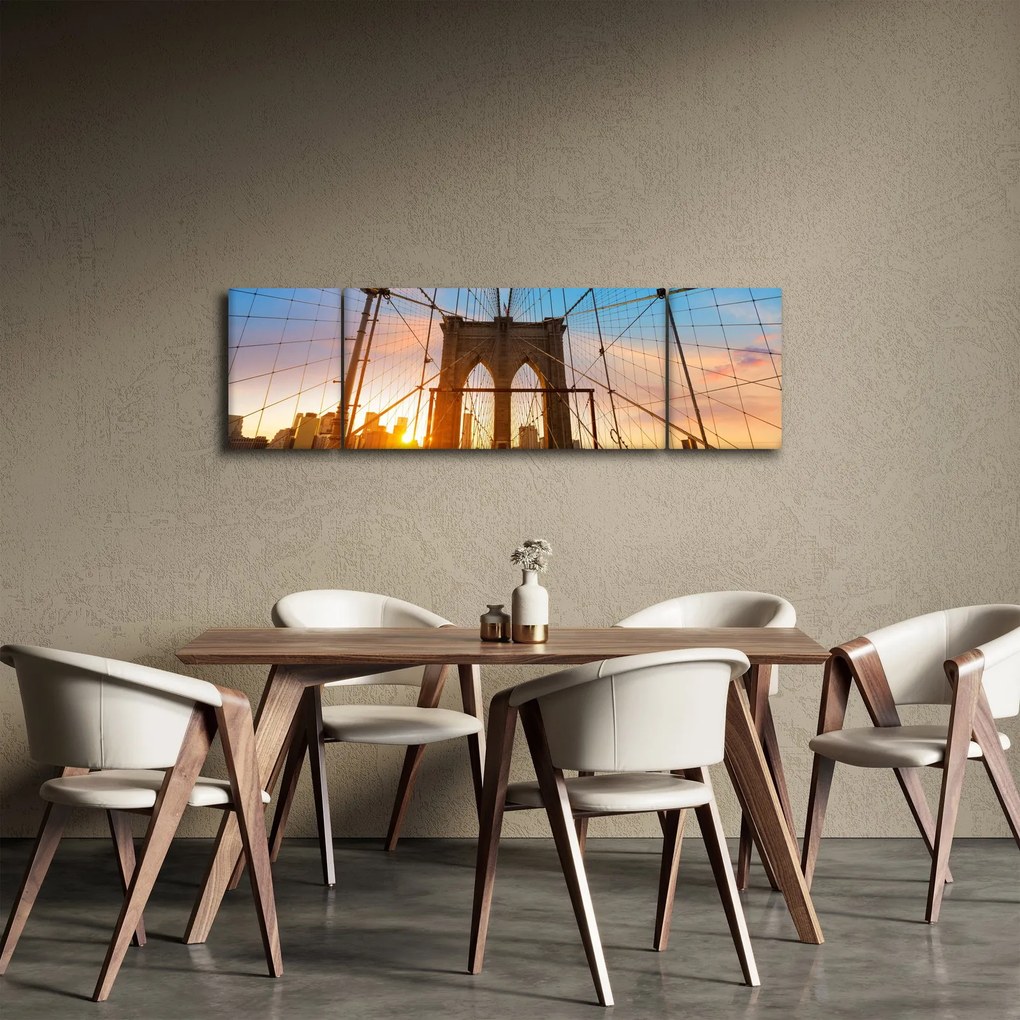 Obraz - Brooklyn Bridge, Manhattan, New York (170x50 cm)
