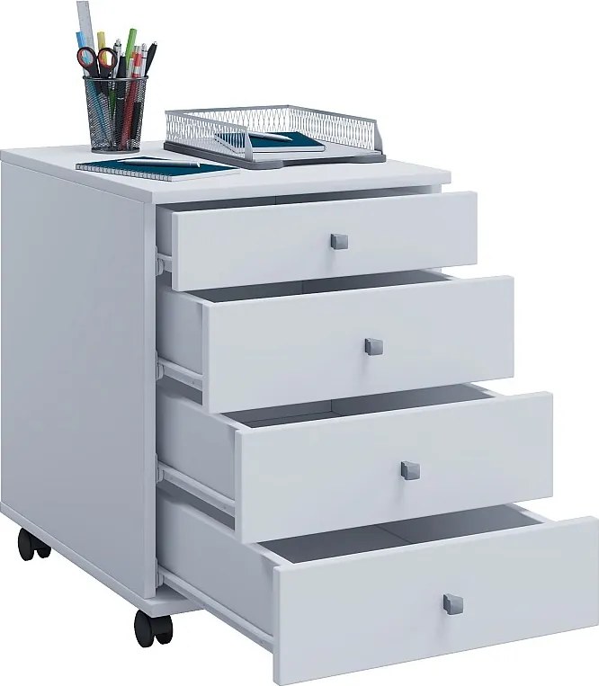 Drewniany pojemnik rolkowy szuflada Lona 50 cm