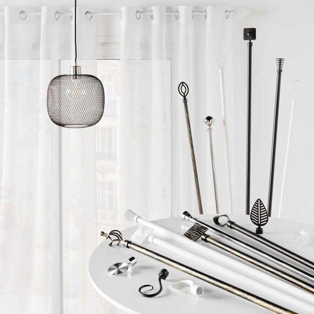 Metalowy regulowany karnisz 120 - 210 cm Tempo – douceur d'intérieur