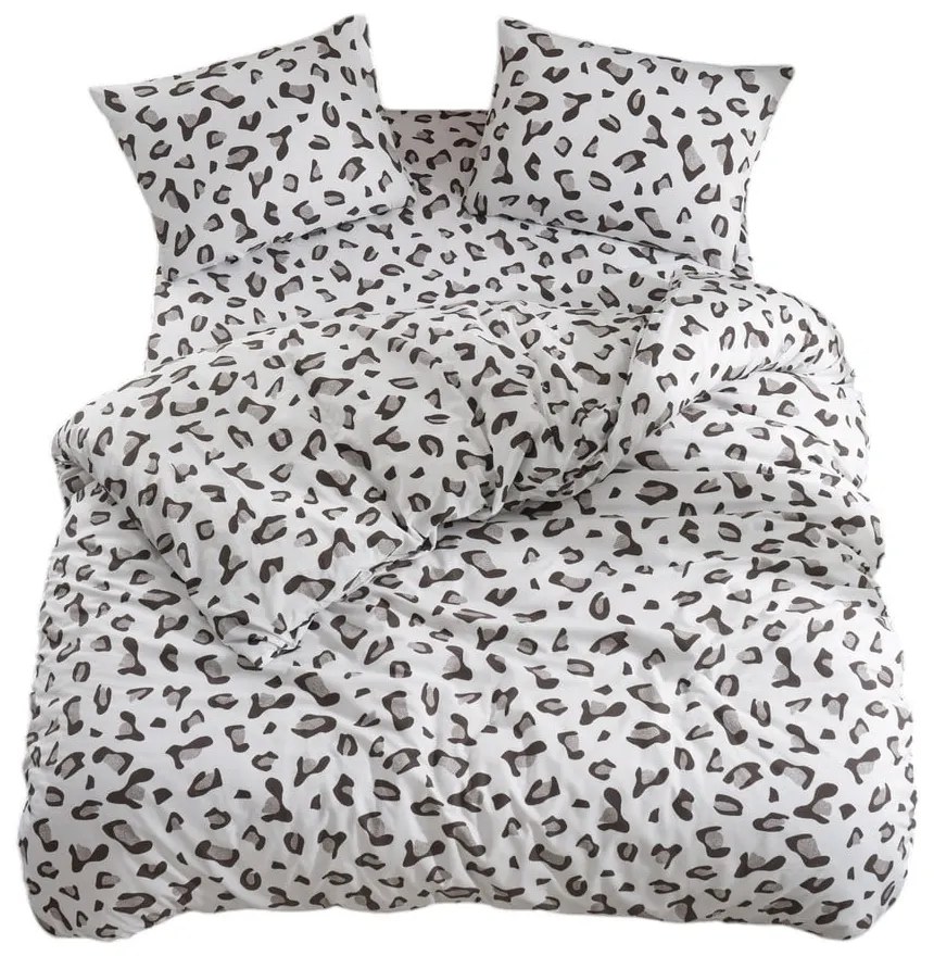 Biało-szara pościel dwuosobowa z prześcieradłem/4-częściowa 200x220 cm Modern – Mila Home
